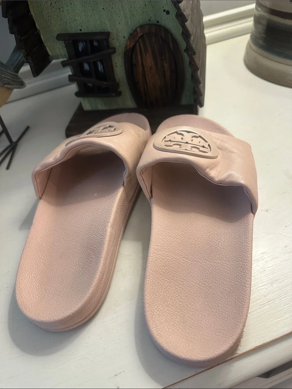 Tory Burch Blush Pink Slides size 7